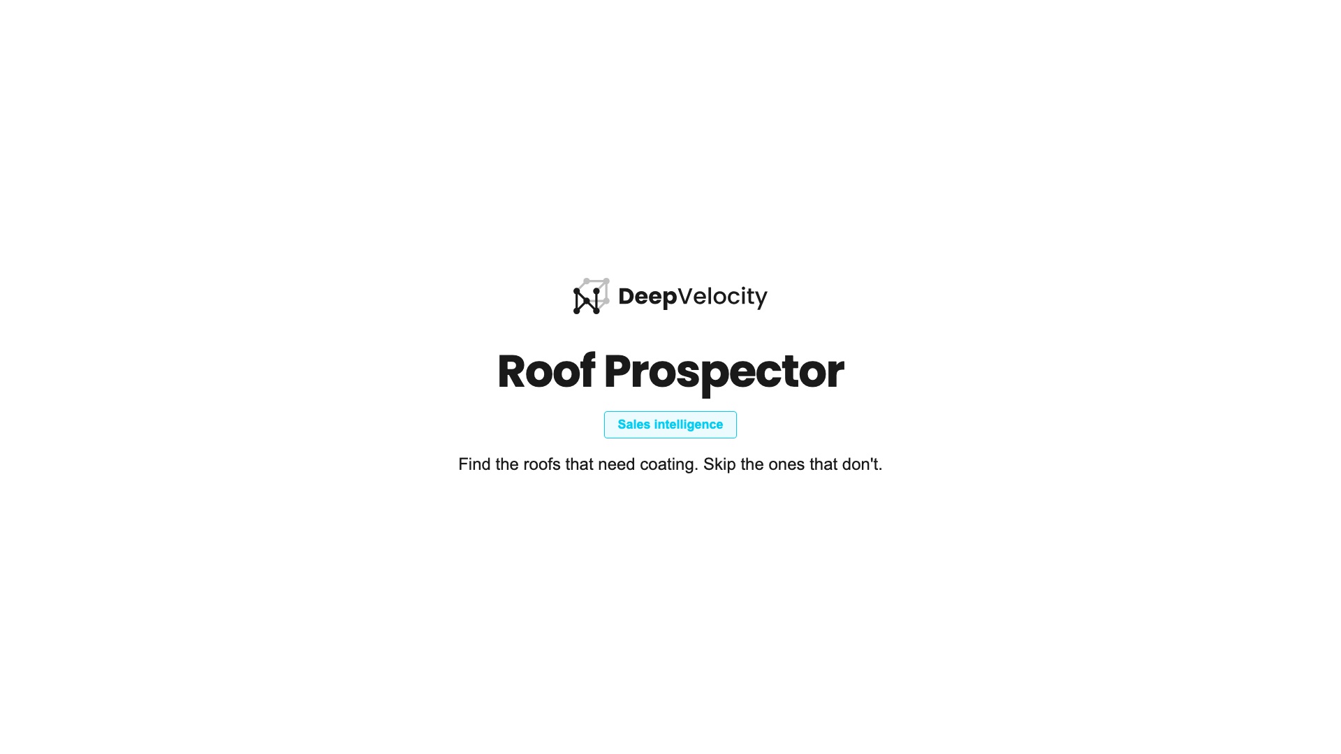 Machine Learning Lead Engine for Commercial Roofing product demo